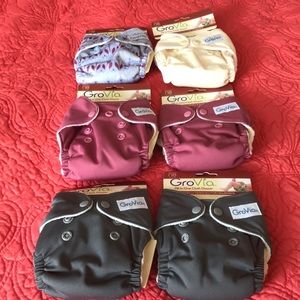 GroVia All In One Cloth Diaper. Newborn 5-12+ lbs. NWT